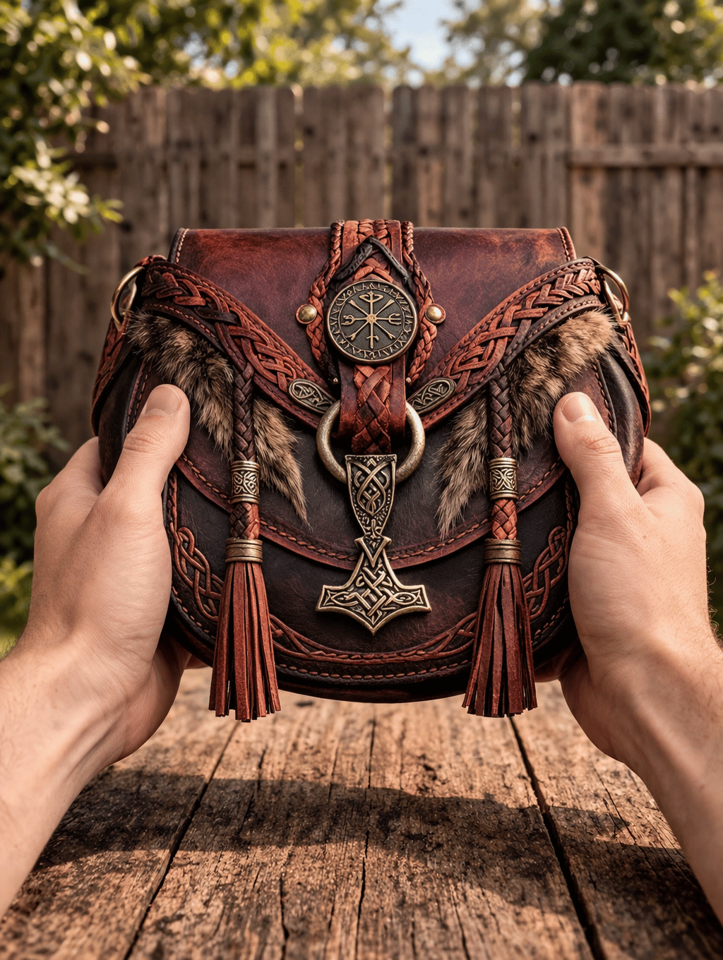 ⚔️ 👜Nathans Vikingväskor - 💕Perfekta för män och kvinnor som älskar att resa och äventyra (✨Axelrem ingår)