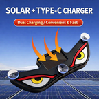 😈 Solar Demon Eye LED Car Window Light