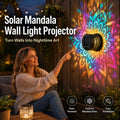 Solar Mandala Væglampe Udendørs Havehegnsprojektor Lampe Terrasse Stemningsdekoration