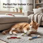 ❤️Til glade, sunde og aktive indekatte🐱Swabs Kattelegetøj med Katteurt