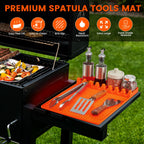 TYIIPLUS™ Silicone Grill Side Shelf Mat – Heat Resistant BBQ Tool Organizer