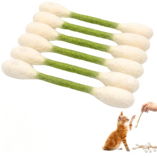 ❤️Til glade, sunde og aktive indekatte🐱Swabs Kattelegetøj med Katteurt
