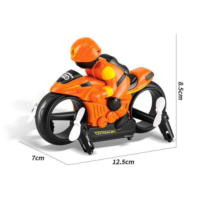 2-i-1 flyvende motorcykel – RC-motorcykel til land og luft med dobbeltfunktion