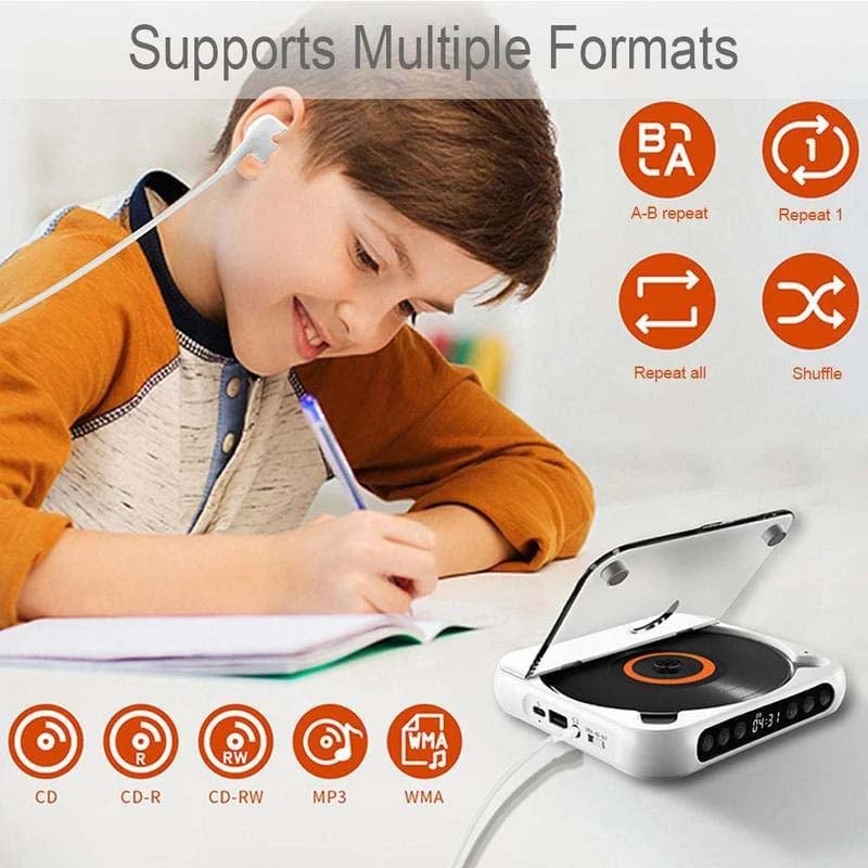 Bærbar Bluetooth CD-afspiller ❤️ Den perfekte gave til musikelskere