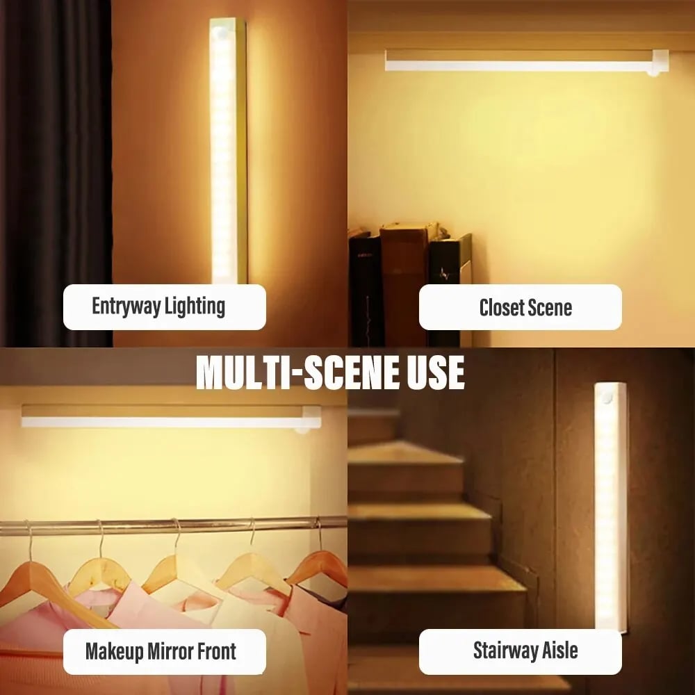 💡 Sladdlösa smarta magnetiska uppladdningsbara LED-lampor med sensor
