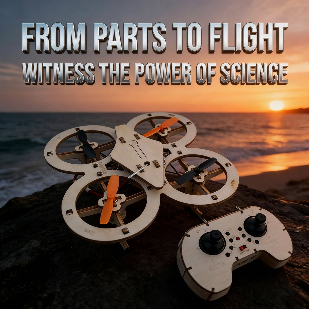 Gør det selv-dronekit i træ – Byg og flyv din egen quadcopter