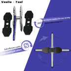 Brake Caliper Piston Press Tool – 360° Rotating Ratchet Wrench for Single, Dual & Quad Piston Disc Brakes