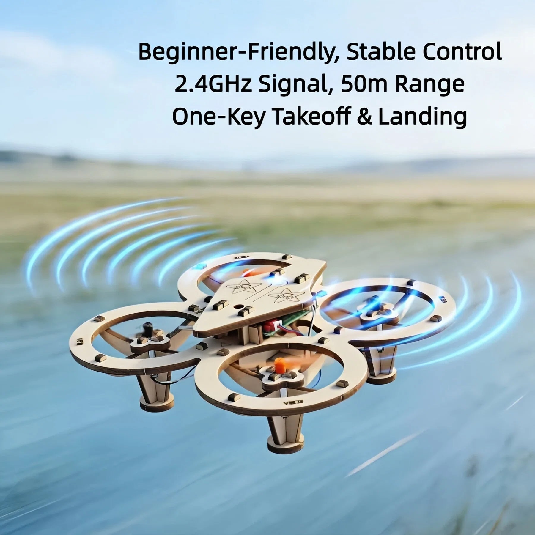 Gør det selv-dronekit i træ – Byg og flyv din egen quadcopter