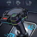 PD 30w Type-C Car Charger & Bluetooth 5.3 FM Transmitter, Wireless MP3 Player with Dual USB Ports