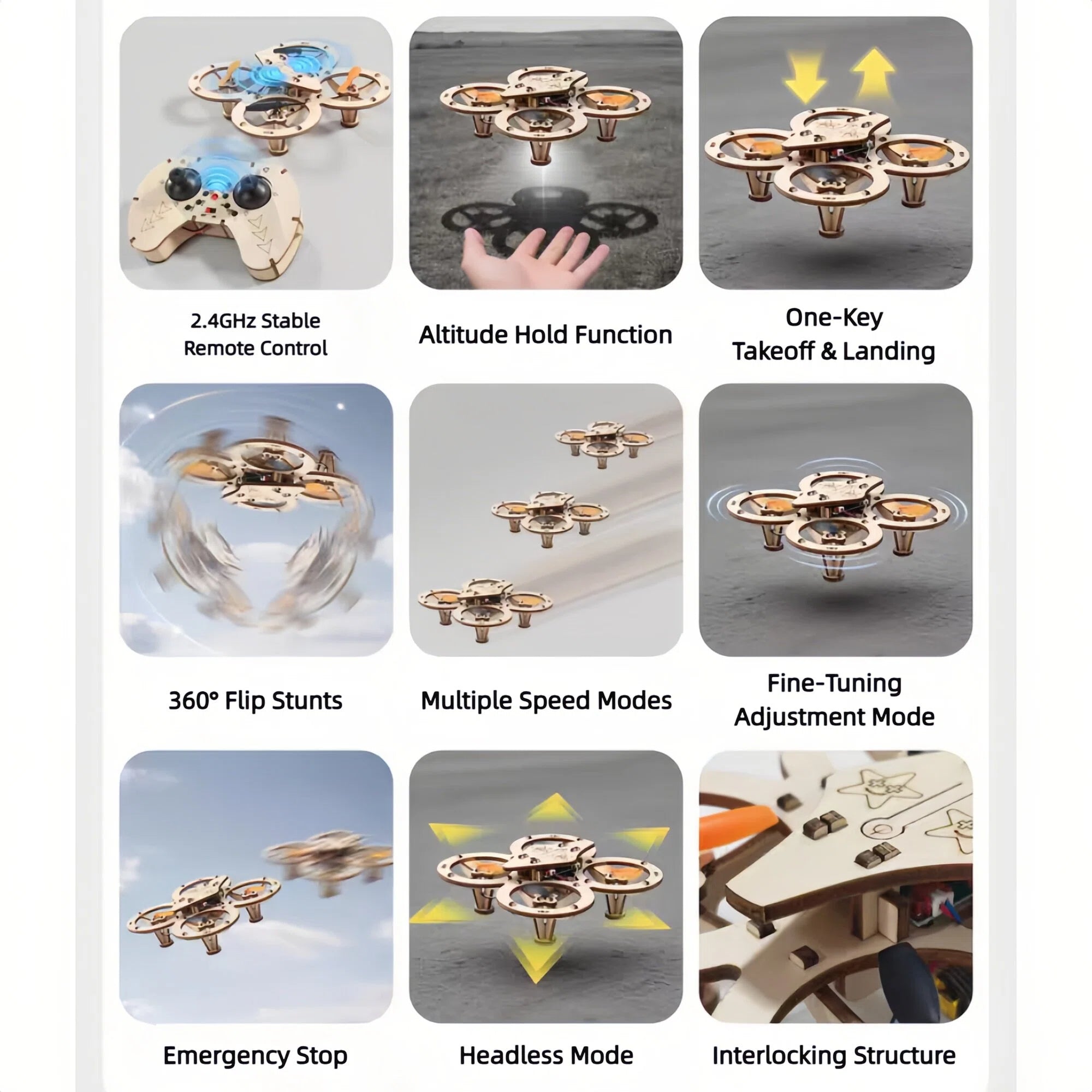 Gør det selv-dronekit i træ – Byg og flyv din egen quadcopter