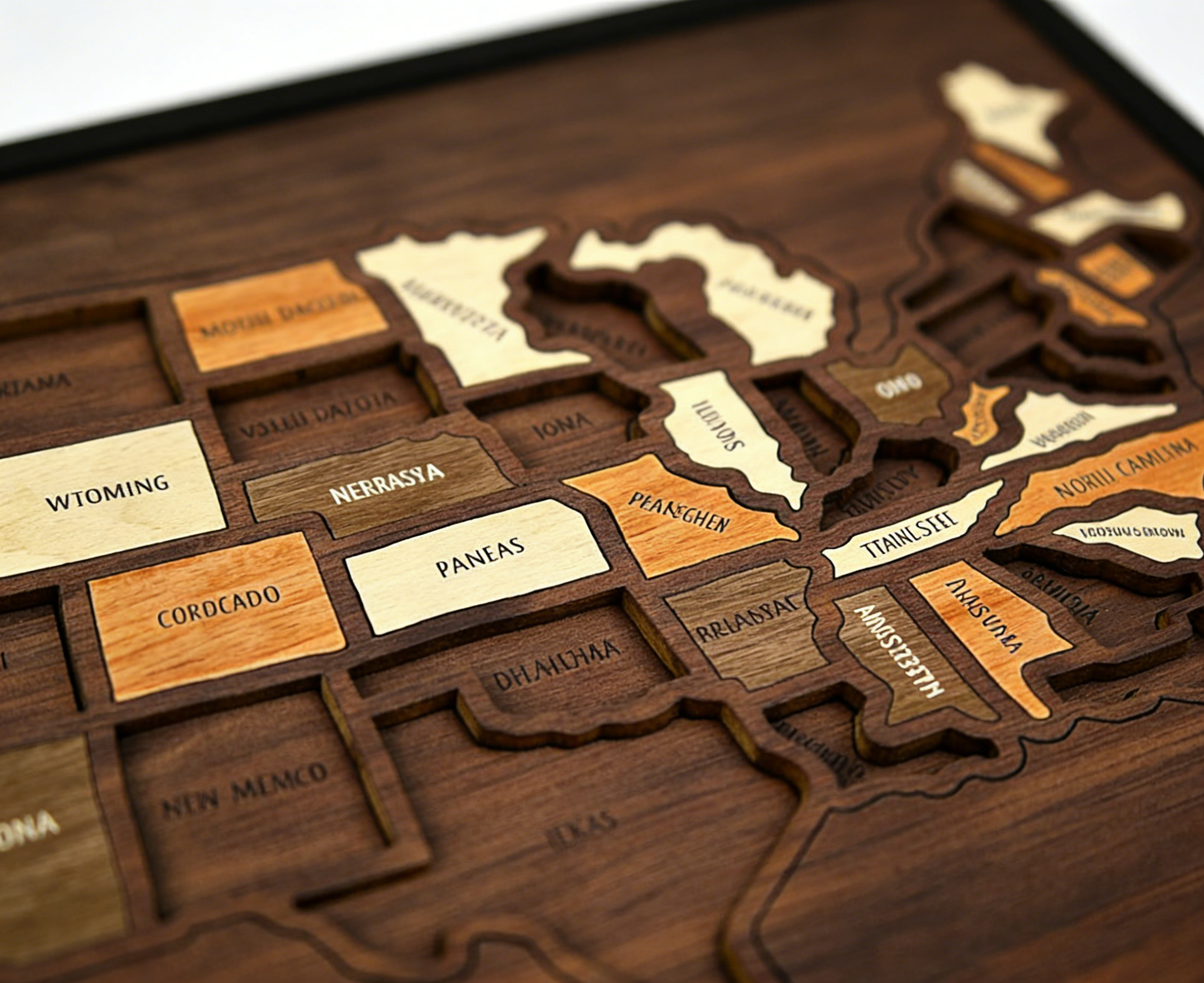 🔥🇺🇸 Wooden USA Travel Map Puzzle🧩A Stylish Way to Track Your Journey & Memories