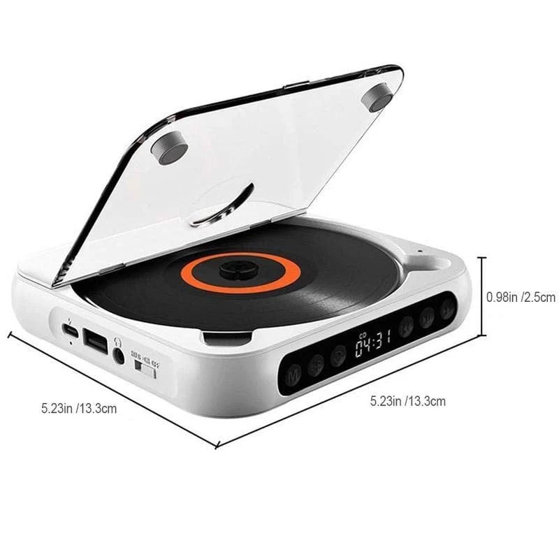 Bærbar Bluetooth CD-afspiller ❤️ Den perfekte gave til musikelskere