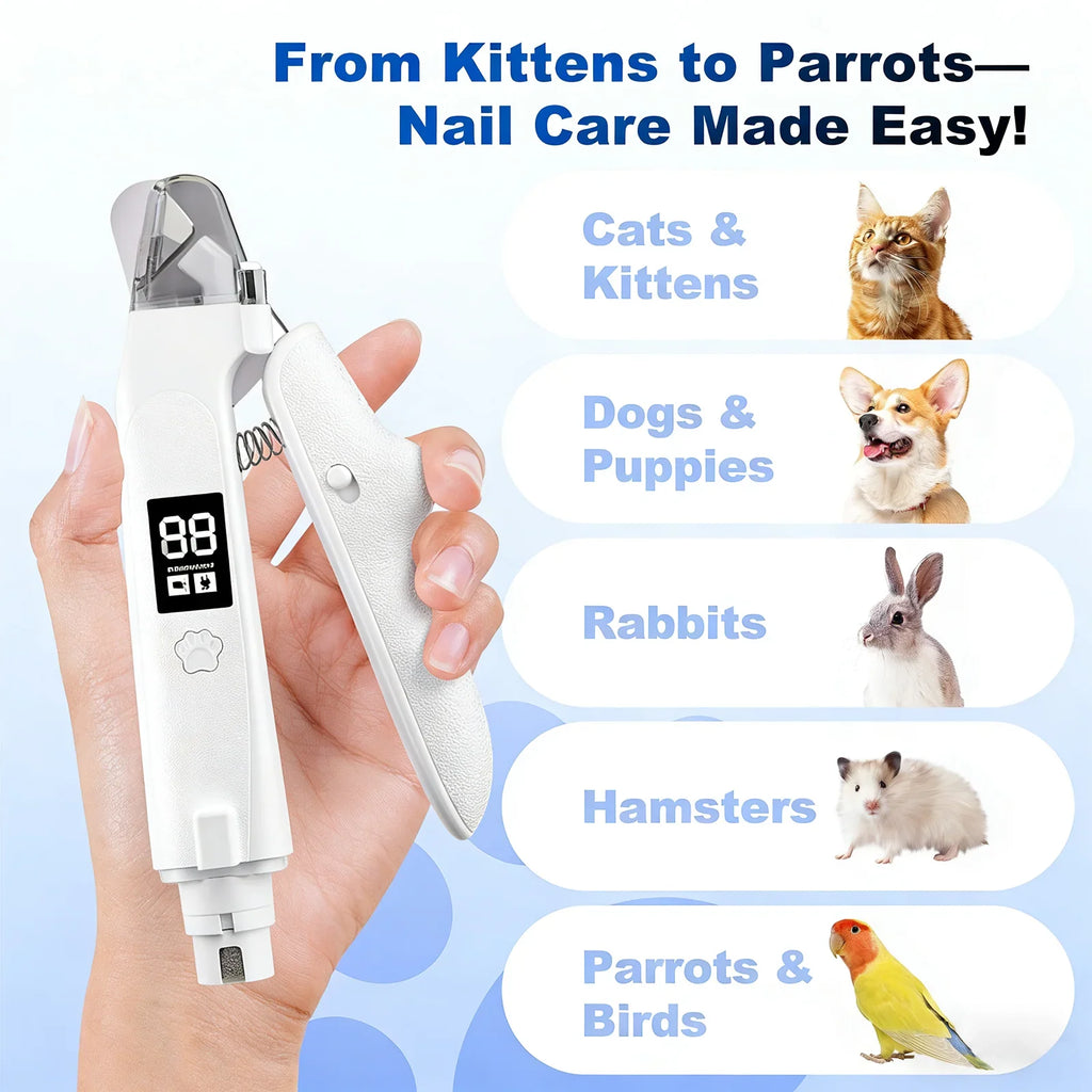 2-in-1 LED Pet Nail Clipper & Grinder