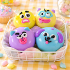 🤪Limited Edition Ansigtsbytte-Hund Squishy | Sød, Sjov og Total Vanedannende 💥