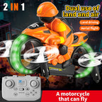 2-i-1 flyvende motorcykel – RC-motorcykel til land og luft med dobbeltfunktion