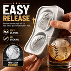 Baseball-isterningform – Langsomtsmeltende silikonekugleform til whisky, cocktails og mere ⚾🧊