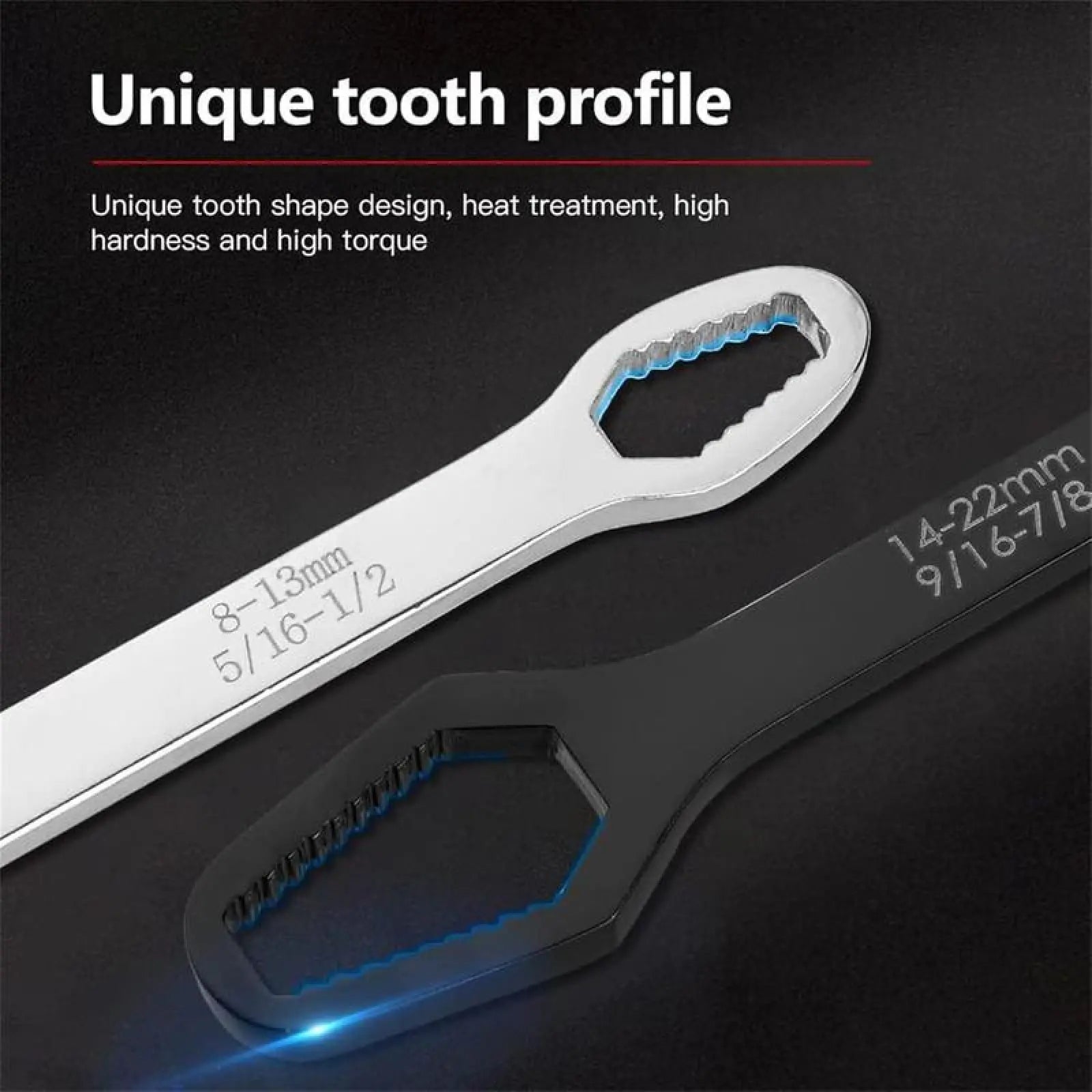 Universal Torx-nyckel med dubbla huvuden | 8–22 mm, Halkfri | Fri frakt endast idag