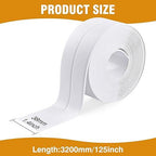 Waterproof Acrylic Caulk Tape – 2 Rolls, Cuttable, 10.5ft x 1.4in, with Sealing Tool – For Bath, Toilet, Sink & Kitchen