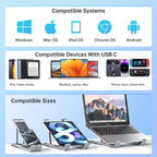 USB C Laptopstander med Dockingstation