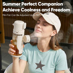 Portable 2-in-1 Water Bottle with Mini Fan – Stay Cool & Hydrated Anywhere