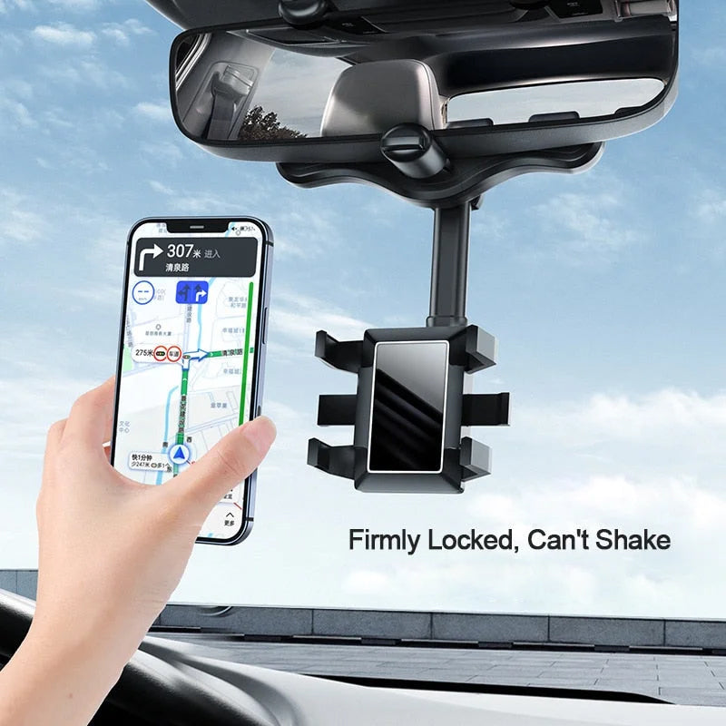 🤳🏽Multifunktionel 360 drejelig telefonholder til bakspejl i bilen