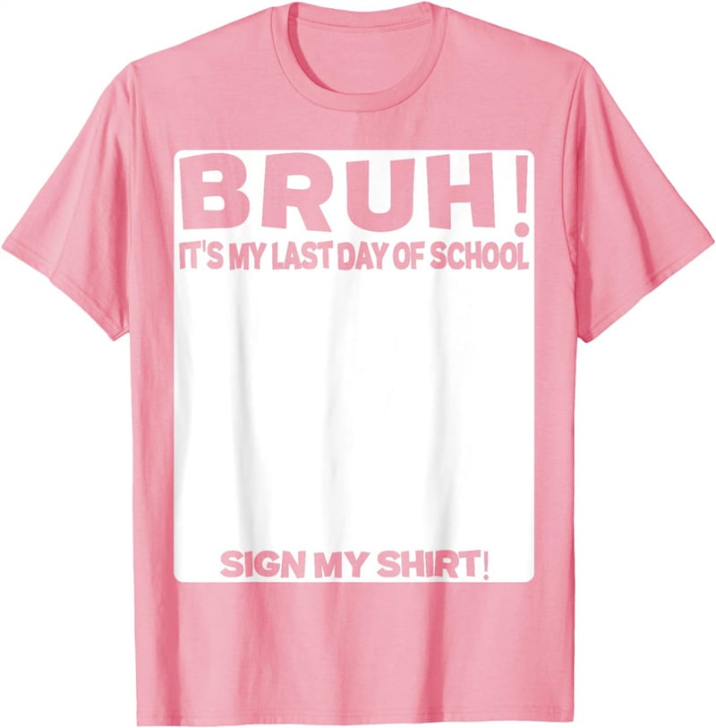 Signatur Bruh Det är min sista skoldag