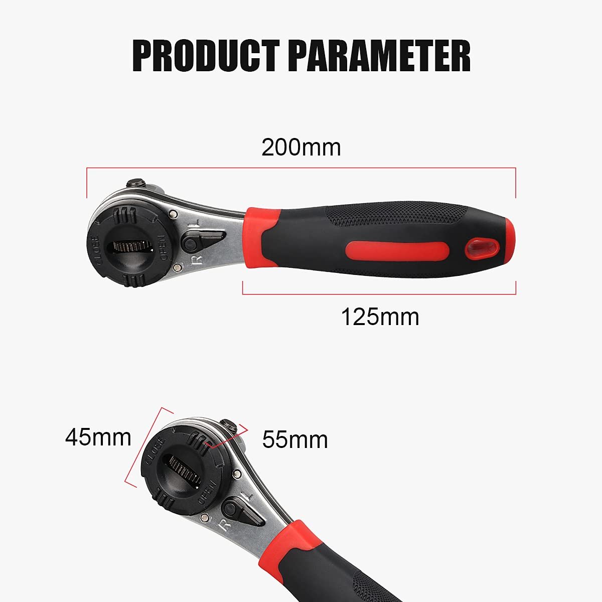 🔧Justerbart skraldenøglesæt til 6-23 mm skruer