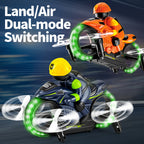 2-i-1 flyvende motorcykel – RC-motorcykel til land og luft med dobbeltfunktion