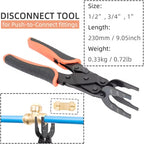 Eksklusivt tilbud💥Værktøj til frakobling af fittings for nemt at fjerne push-to-connect fittings (1/2 tomme, 3/4 tomme, 1 tomme)