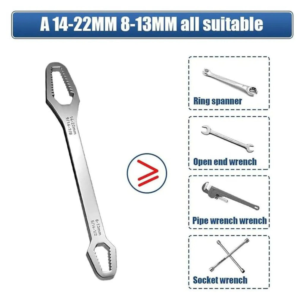 Universal Torx-nøgle med dobbelthoved | 8-22 mm, skridsikker | Kun gratis fragt i dag