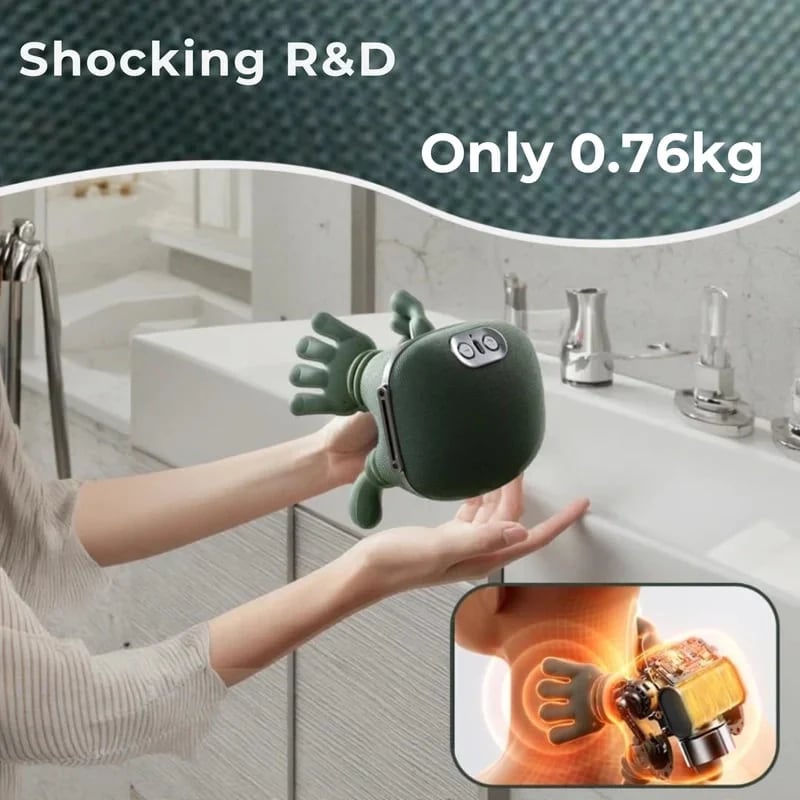 🔥3D Shiatsu nakkemassageapparat + varme