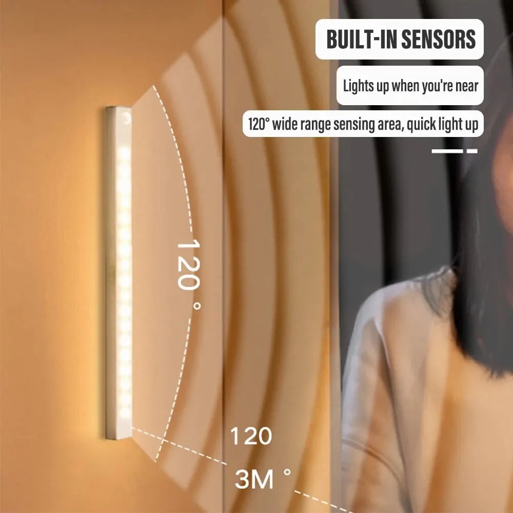 💡 Sladdlösa smarta magnetiska uppladdningsbara LED-lampor med sensor