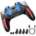 4-finger køle-gamecontroller med dobbelt blæser til mobilgaming