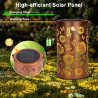 🌻 Colorful Sunflower Glow Solar Garden Lantern