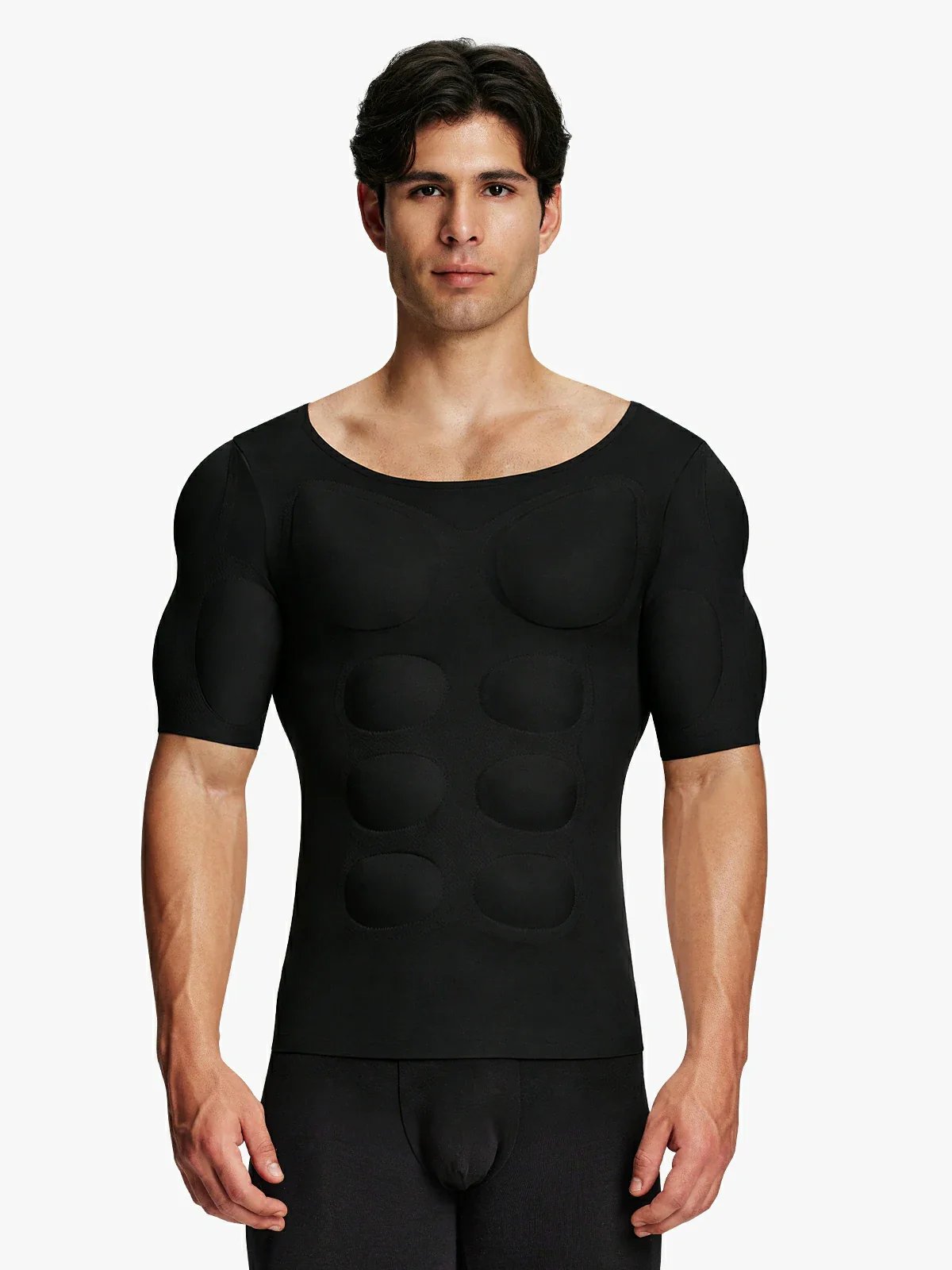 Herre Muskelstyrkende Formgivende Top – Øjeblikkeligt Skulptureret Look