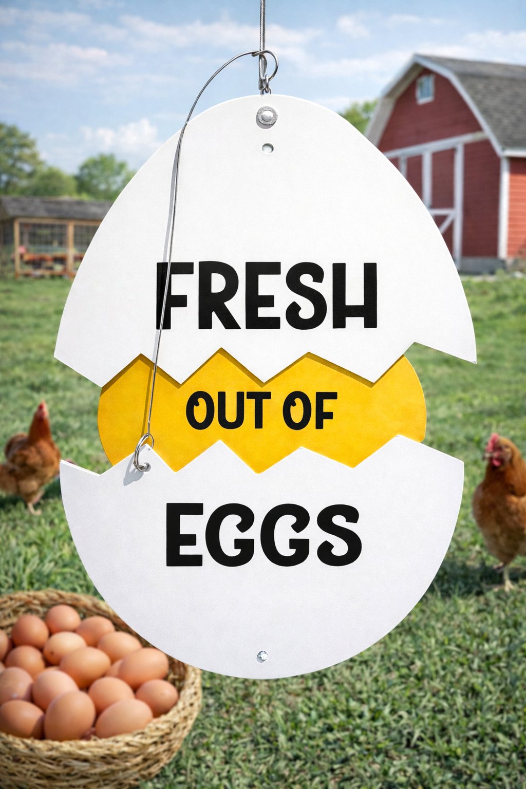 🥚Färska Ägg i Plåt - Rustik Lantlig Inredning för Hönshus & Marknad🏠🐔