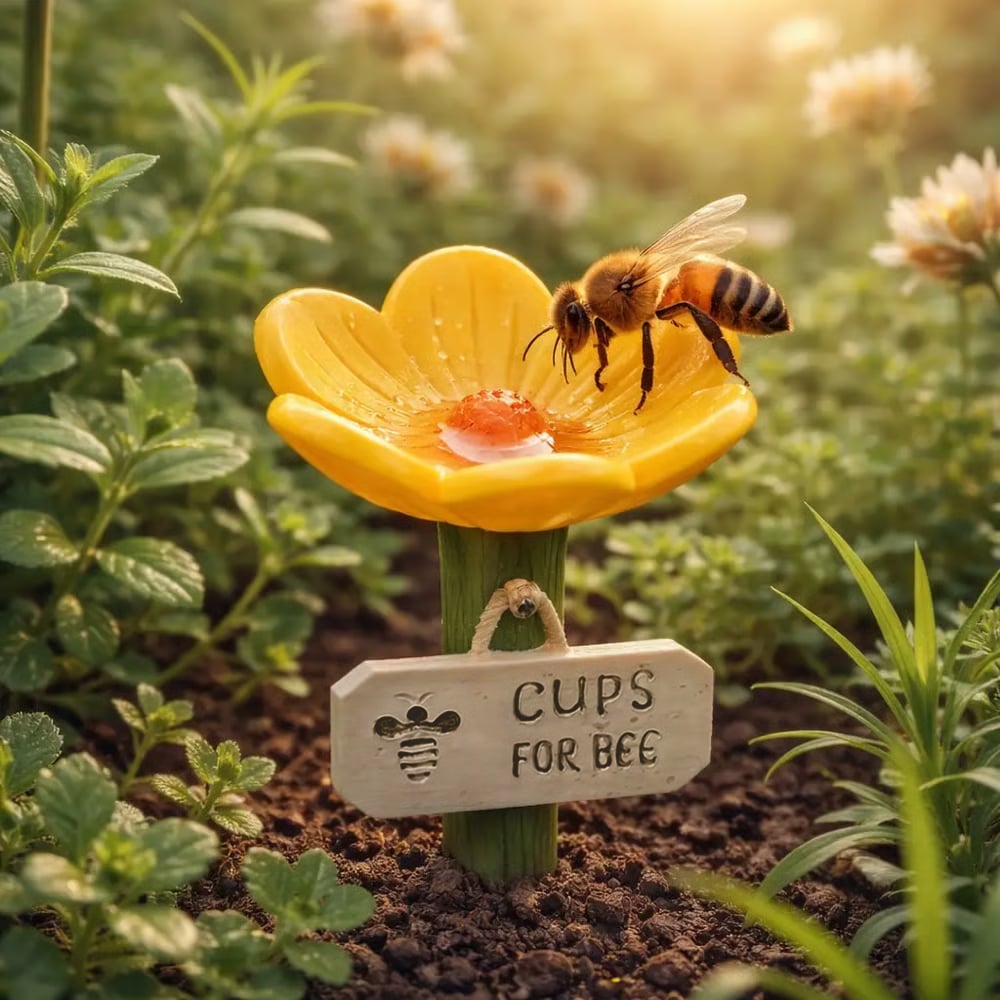 🐝Blomsterformet bidrikkestation💧