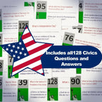 Flashkort til amerikansk statsborgerskab 2026: Studieguide: Amerikansk statsborgerskab (spansk og engelsk)