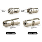 ⚙️Vinkelsliber Konverteringssæt 🔧 3 mm/6 mm Dobbelt Spændetang – Universal Ligesliber Adapter til Udskæring & Polering