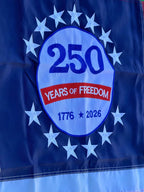 🔥250-årsjubileums USA-minnesflagga (90x150 cm), dubbelsidigt broderad