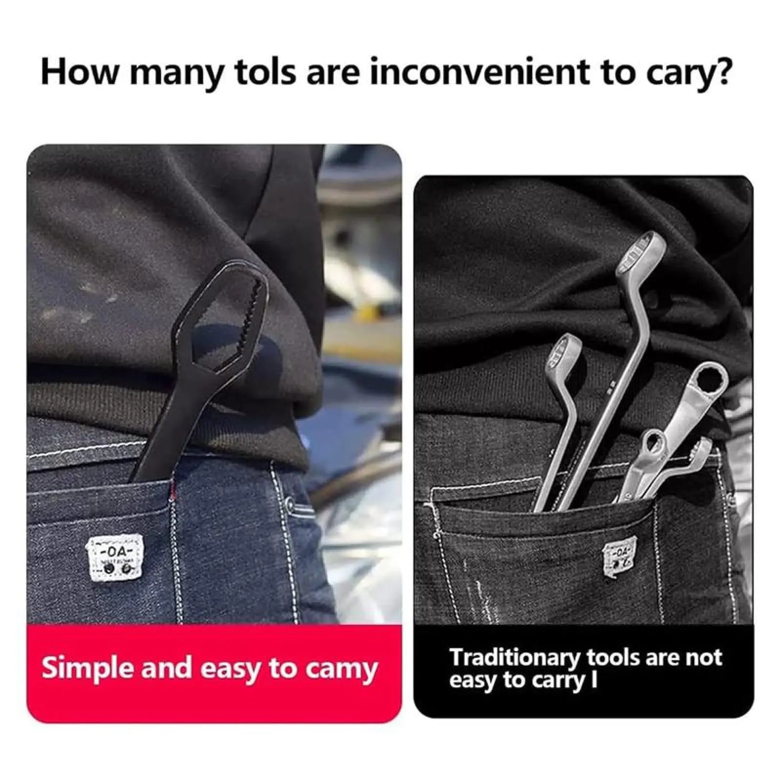 Universal Torx-nøgle med dobbelthoved | 8-22 mm, skridsikker | Kun gratis fragt i dag