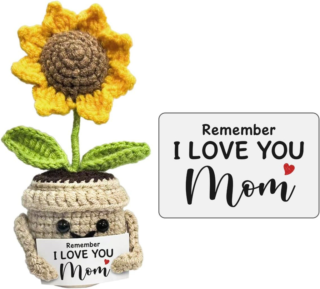 🌻Hæklet Sød Solsikke - Husk, jeg elsker dig, mor