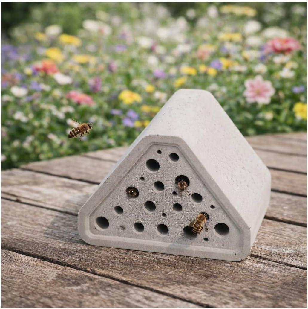 🐝Vejrbestandigt bihotel til vilde bier og haveinsekter