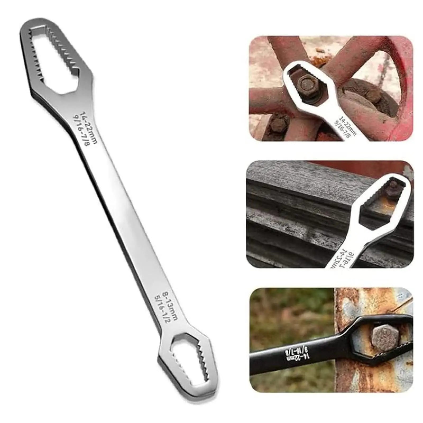 Universal Torx-nyckel med dubbla huvuden | 8–22 mm, Halkfri | Fri frakt endast idag