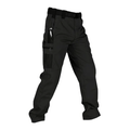 Men's Waterproof Tactical Work Pants - Solid Color with Multi-Pockets for Outdoor Activities