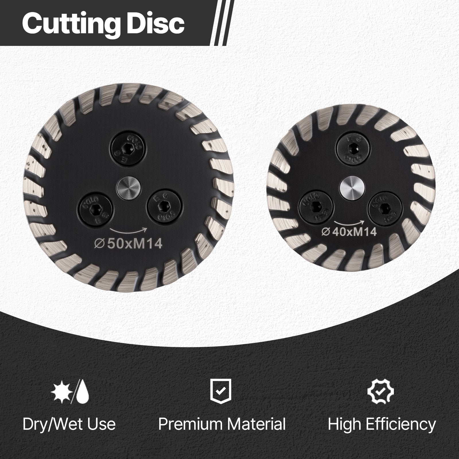 Precisionskarvningshjul med diamant (40 mm/50 mm)🧰