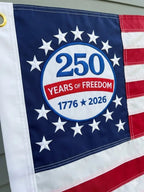🔥250-årsjubileums USA-minnesflagga (90x150 cm), dubbelsidigt broderad
