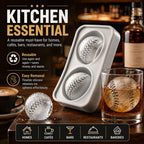 Baseball-isterningform – Langsomtsmeltende silikonekugleform til whisky, cocktails og mere ⚾🧊