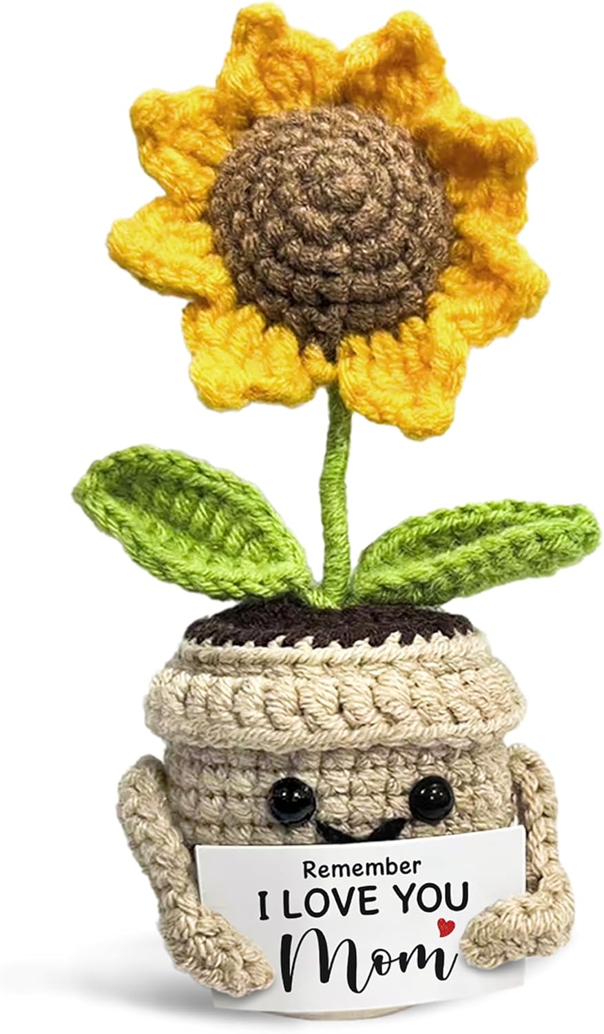 🌻Hæklet Sød Solsikke - Husk, jeg elsker dig, mor