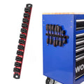 Magnetisk Skruetrækker- og Nøgleorganizer – 12-Spors Aluminiumsliste, Værktøjsholder til Garage og Værksted